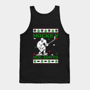 Happy Hockey Holidays Tank Top